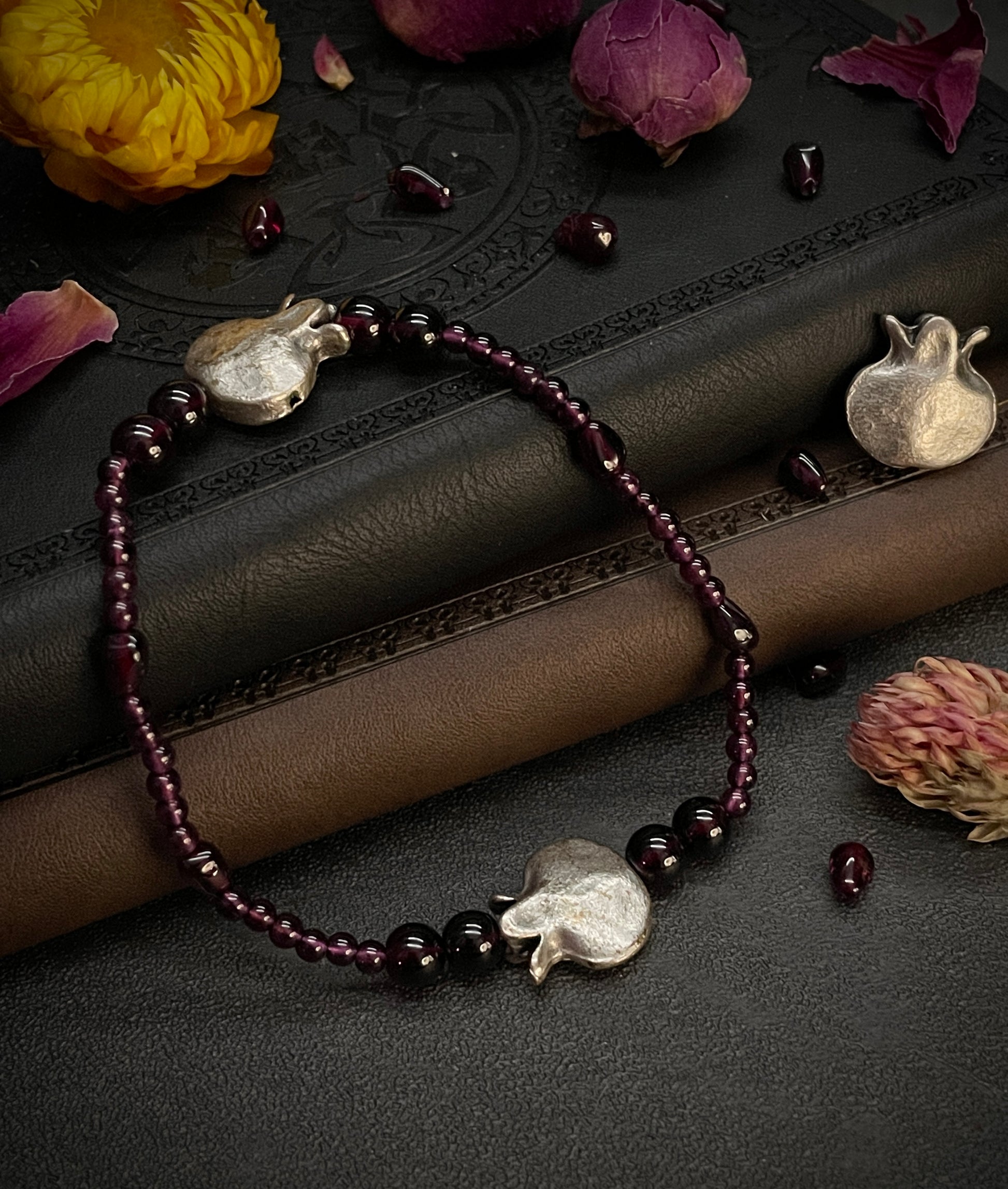 The Persephone Bracelet (Twisted Nightshade Jewellery) - The Wandering Fox Emporium, Your Crystal Store