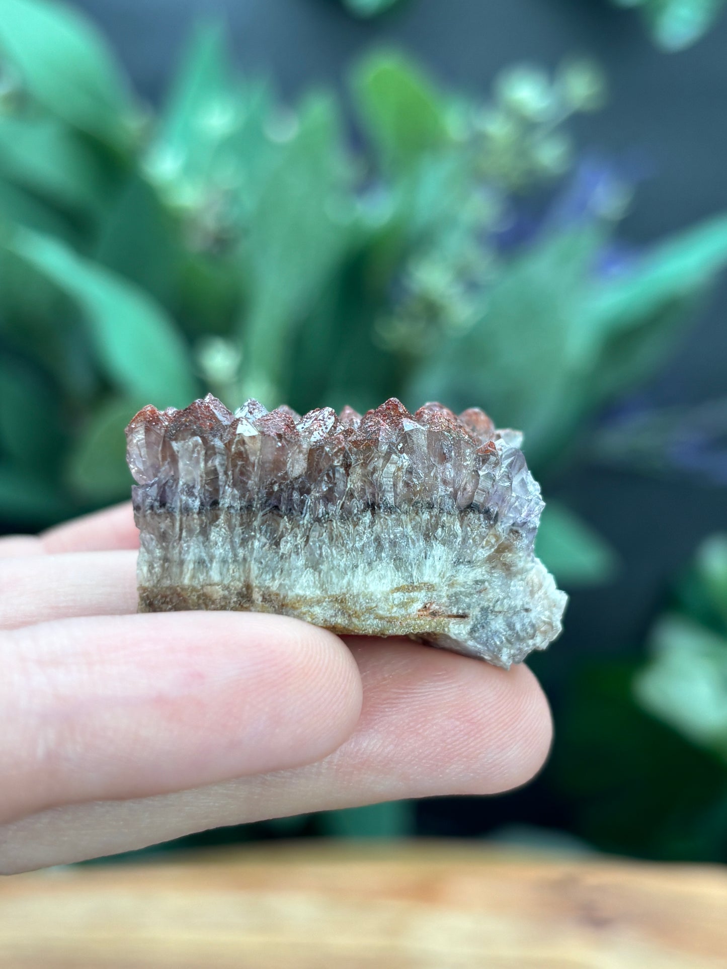 Thunder Bay Red Amethyst Crystal Cluster (A) - The Wandering Fox Emporium, Your Crystal Store