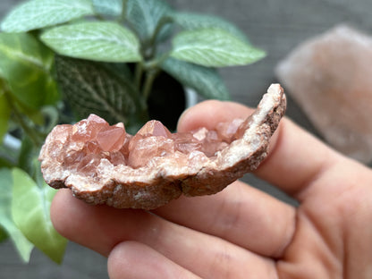 Pink Amethyst Geode Crystal Cluster (E)