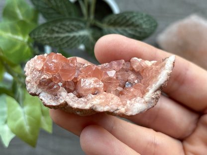 Pink Amethyst Geode Crystal Cluster (E)
