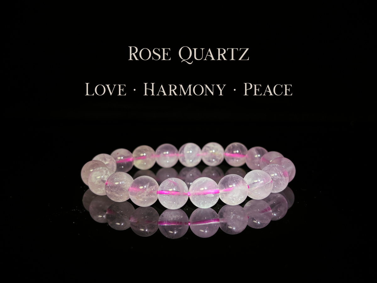 Rose Quartz Bracelet 10mm | The Wandering Fox Emporium