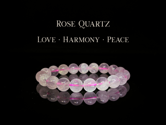 Rose Quartz Bracelet 10mm | The Wandering Fox Emporium