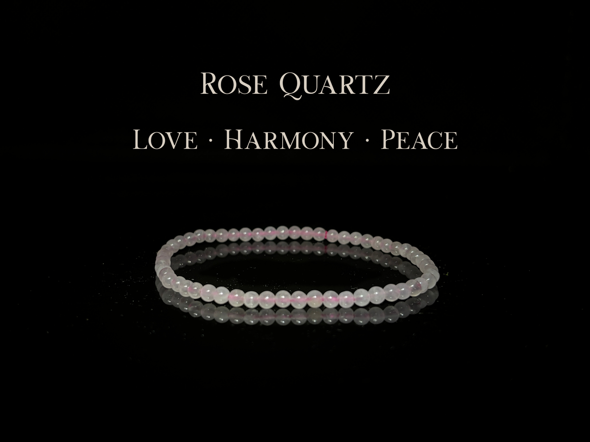 Rose Quartz Bracelet 3.5mm | The Wandering Fox Emporium