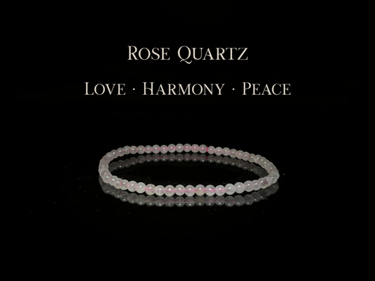 Rose Quartz Bracelet 3.5mm | The Wandering Fox Emporium