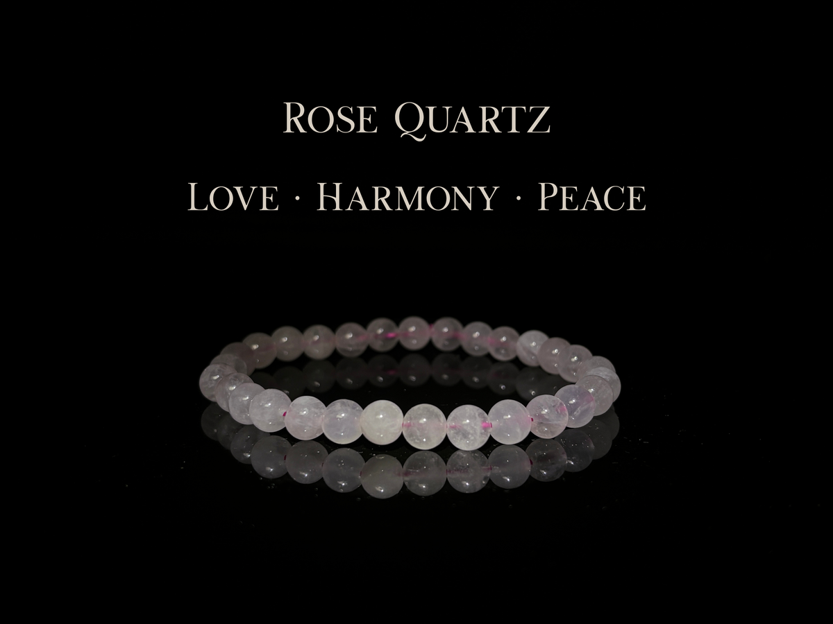 Rose Quartz Bracelet 6mm | The Wandering Fox Emporium