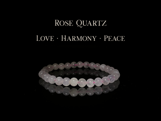 Rose Quartz Bracelet 6mm | The Wandering Fox Emporium