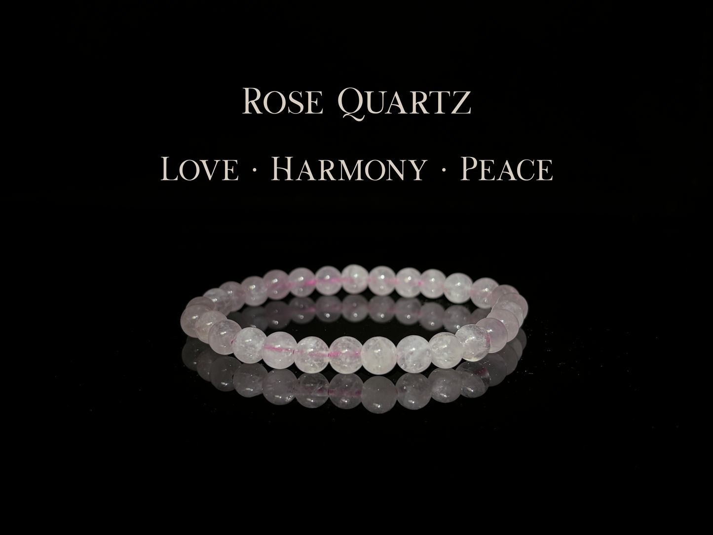 Rose Quartz Bracelet 6mm | The Wandering Fox Emporium