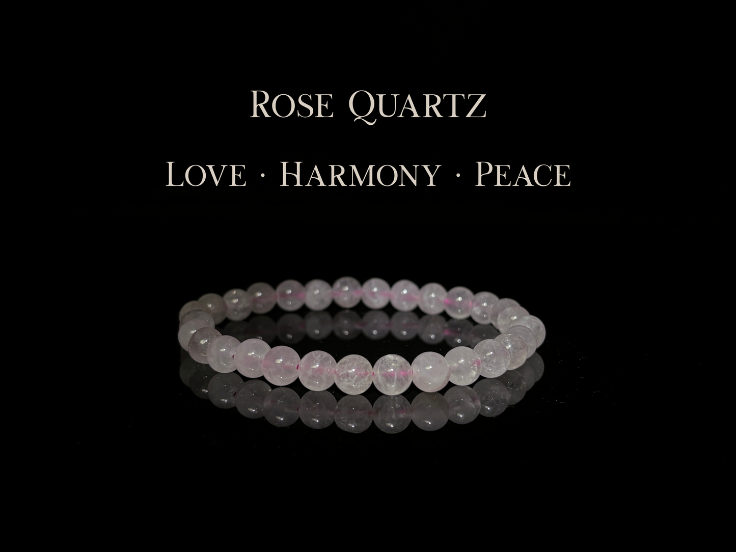 Rose Quartz Bracelet 6mm | The Wandering Fox Emporium