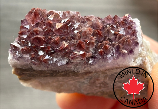 Thunder Bay Red Amethyst Crystal Cluster (N) - The Wandering Fox Emporium, Your Crystal Store