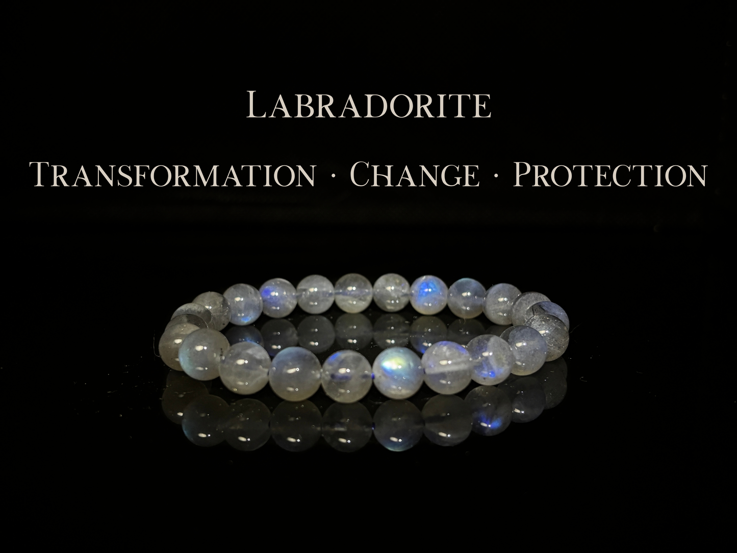 High Quality Labradorite Bracelet 8mm | The Wandering Fox Emporium