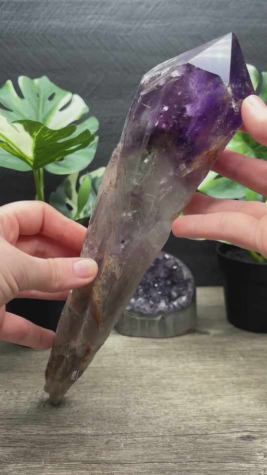 Amethyst Crystal Sceptre video
