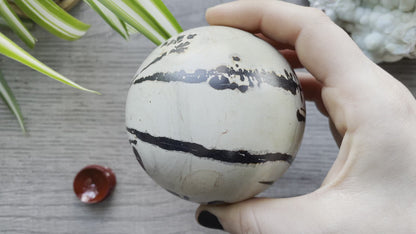 Chinese Painting Stone Sphere - 79mm (Z) - The Wandering Fox Emporium, Your Crystal Store video