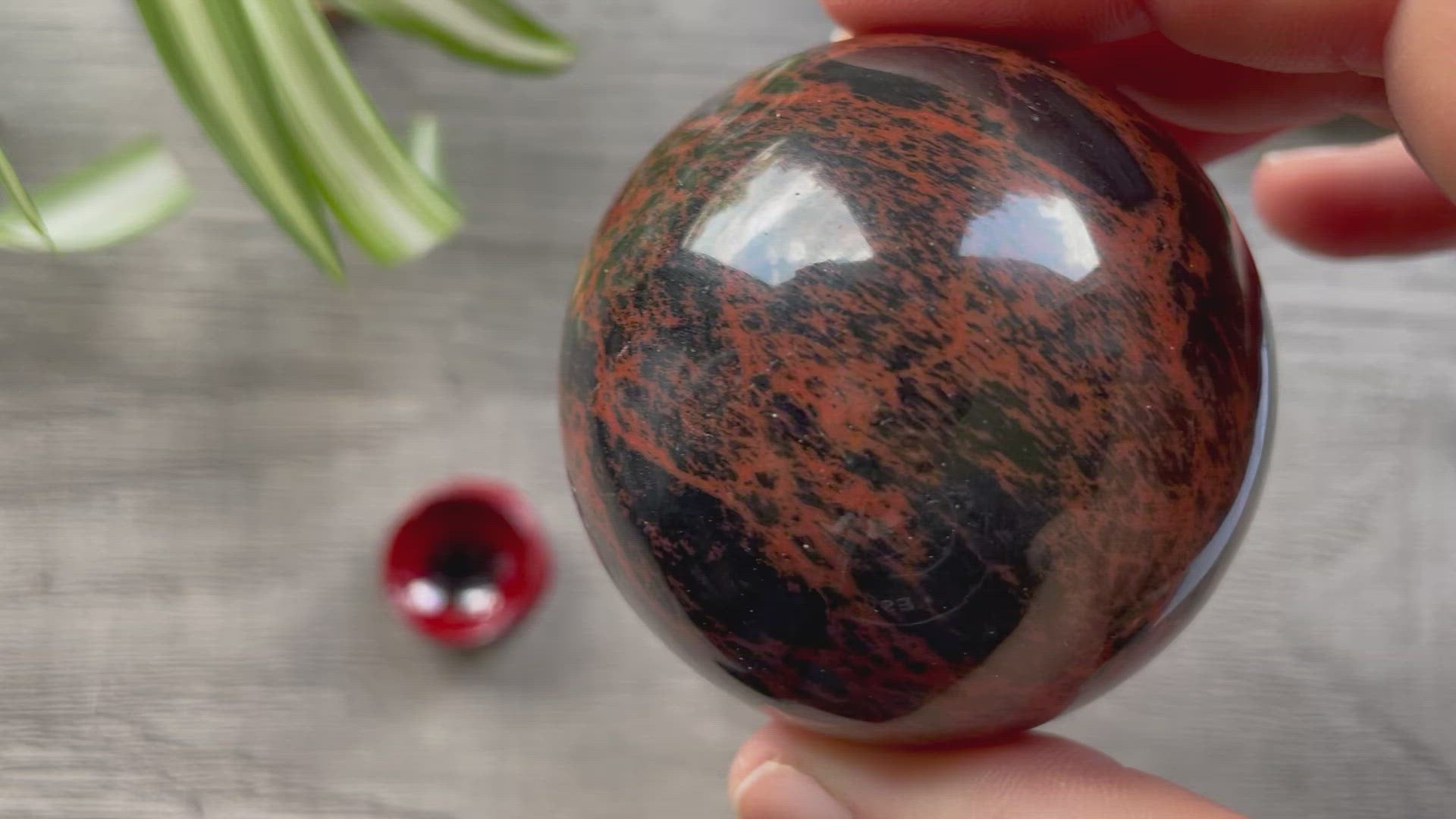 Mahogany Obsidian Sphere - 54mm (B) - The Wandering Fox Emporium, Your Crystal Store video