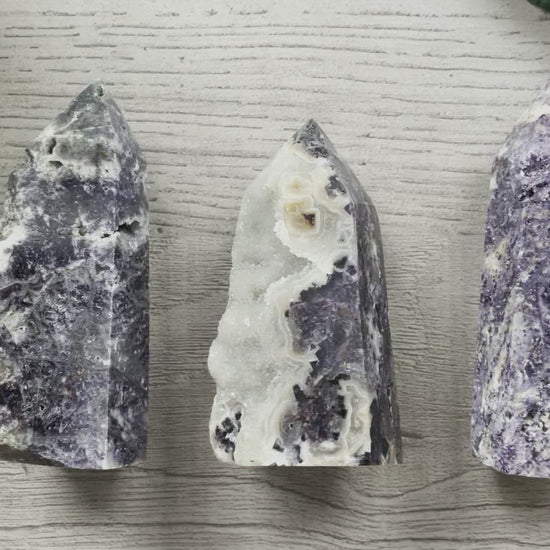 Druzy Sphalerite Short Crystal Towers video