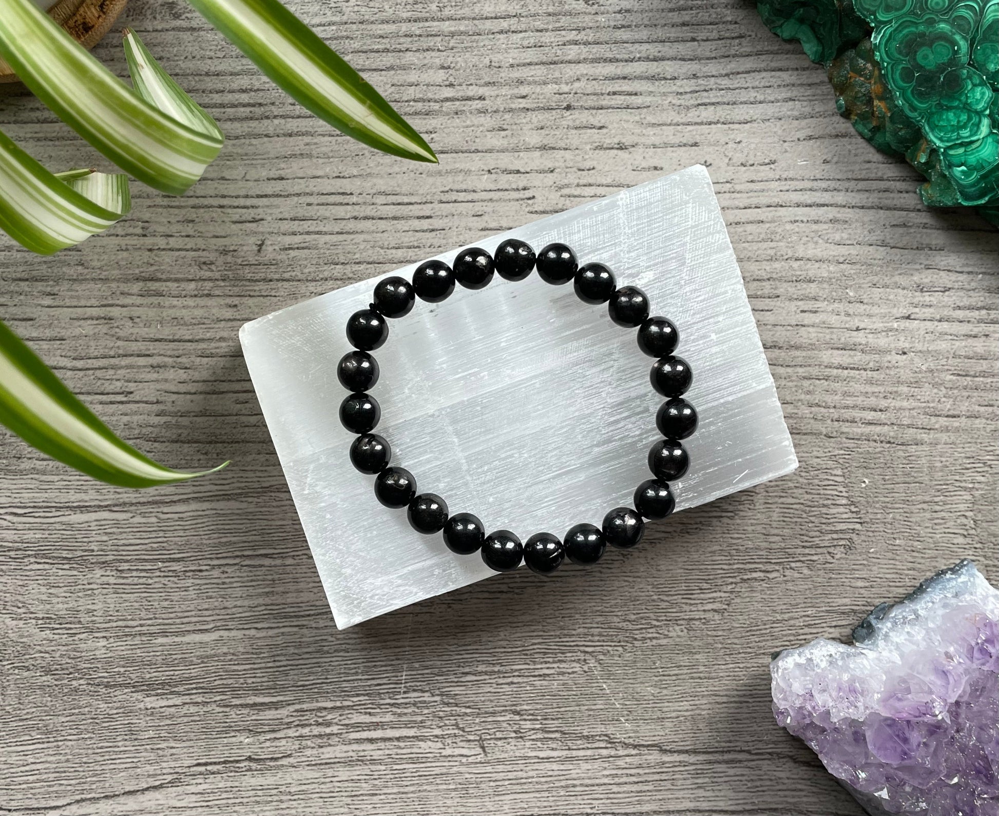 Hypersthene Bracelet 8mm - The Wandering Fox Emporium, Your Crystal Store example