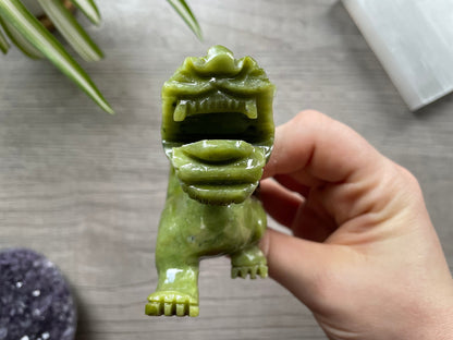 Xiuyan "Jade" Pixiu (C) Crystal Carving front