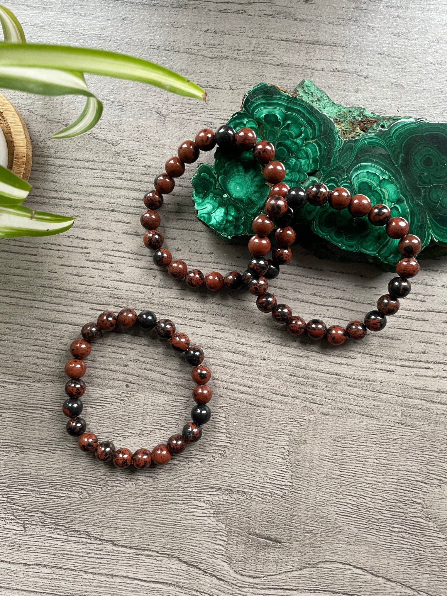 Mahogany Obsidian Bracelet 8mm - The Wandering Fox Emporium, Your Crystal Store selection
