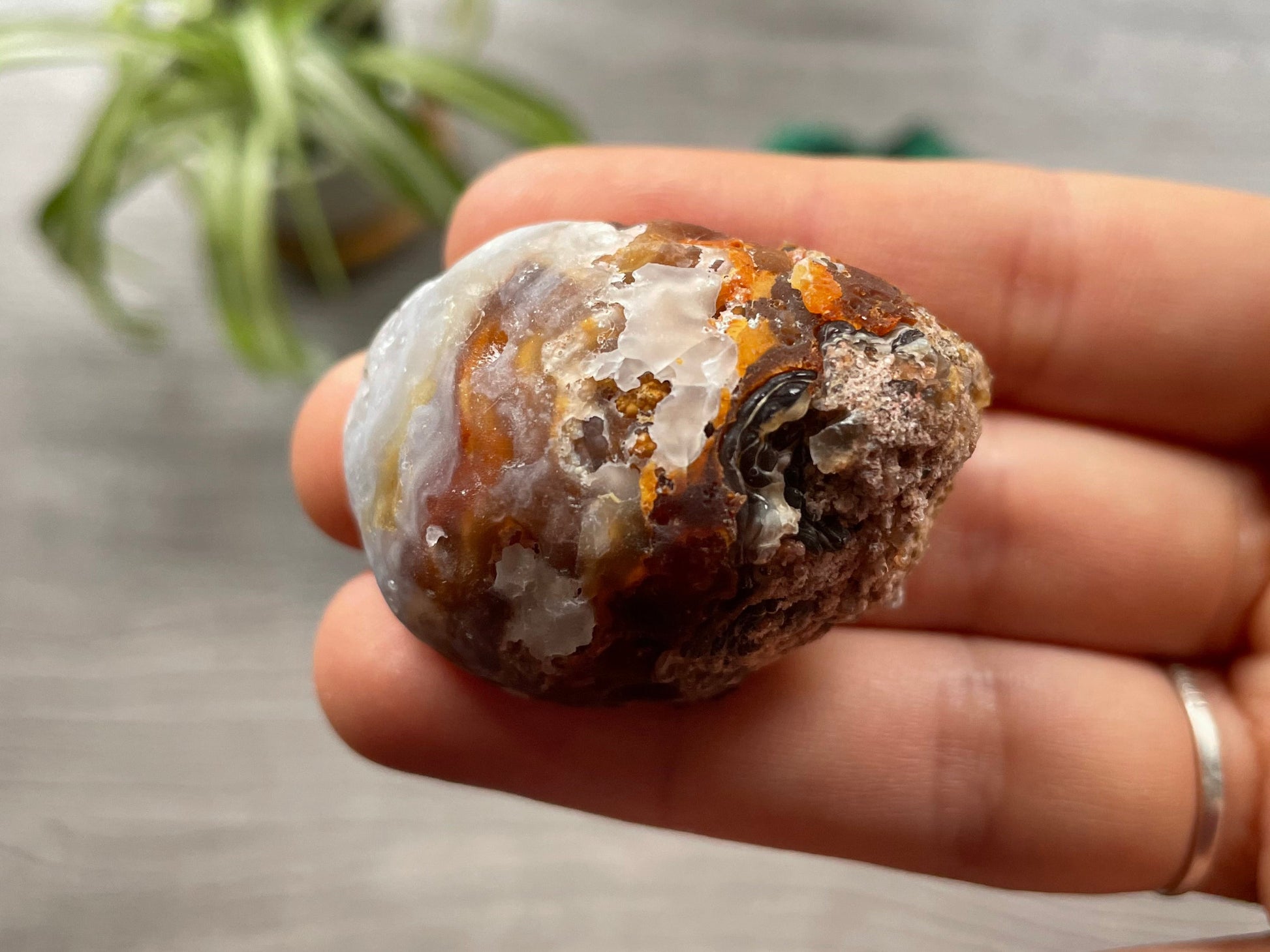 Natural Oco Geode Crystal - H bottom