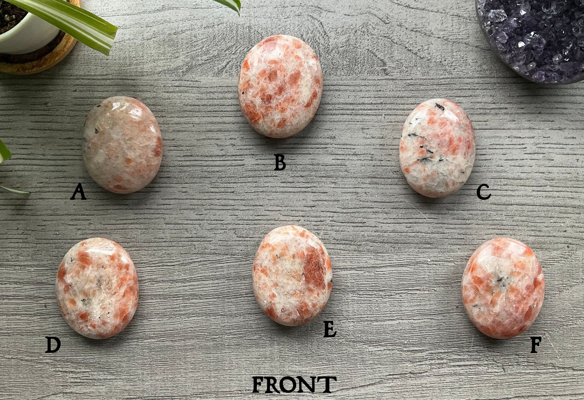 Sunstone Fox Ridge Sunstone Palm Stone - The Wandering Fox Emporium, Your Crystal Store