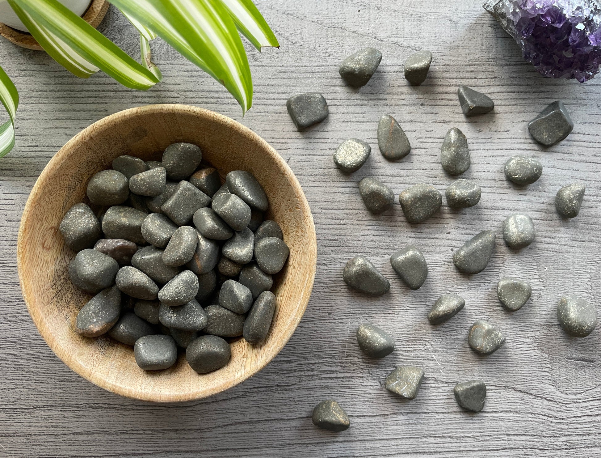 Pyrite Tumbled Stone