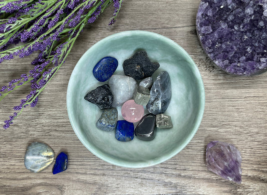 Lushan "Jade" Crystal Bowl (A) top
