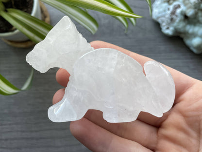 Quartz Dragon (B) Crystal Carving, side