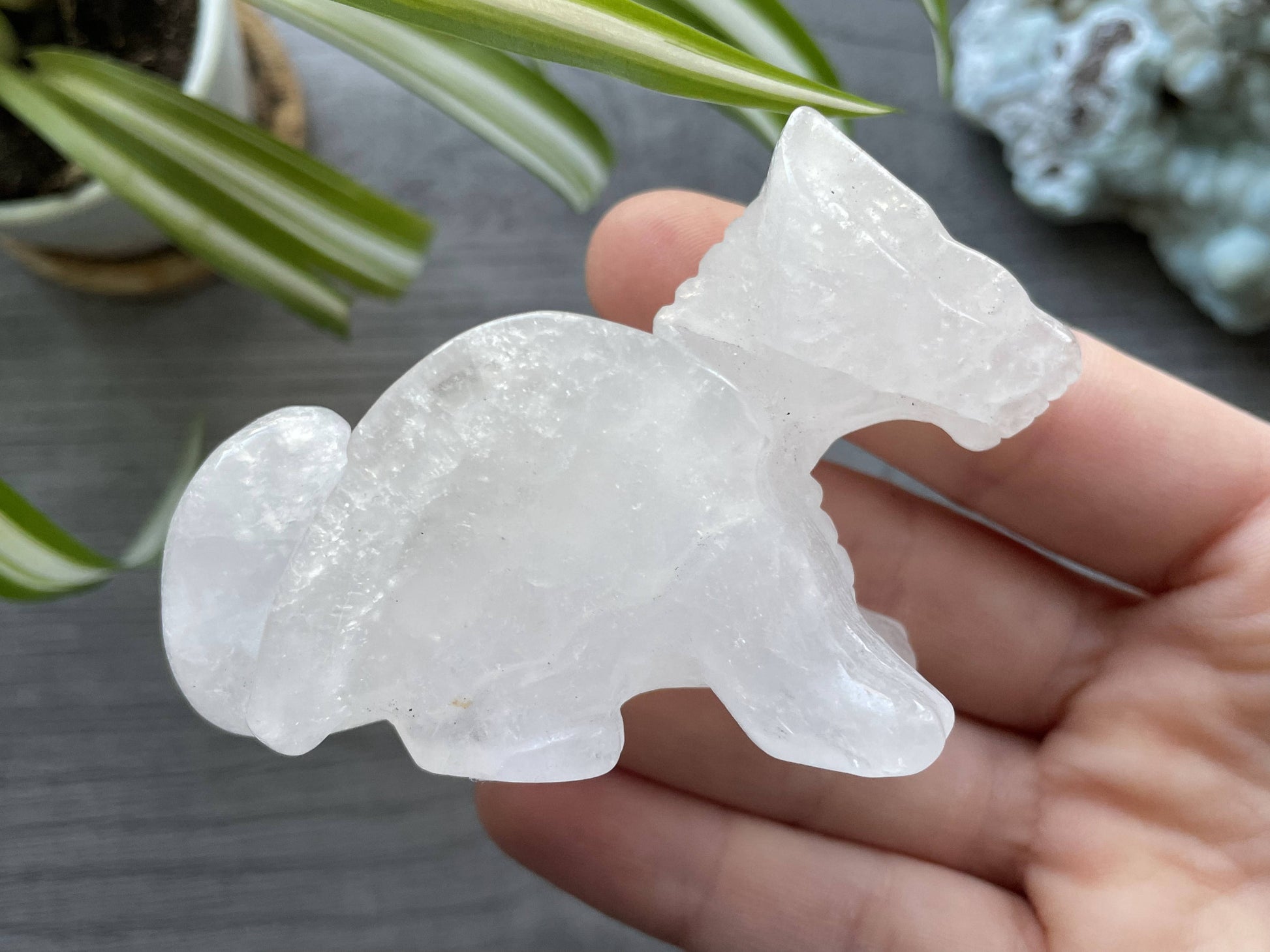 Quartz Dragon (B) Crystal Carving, side 2