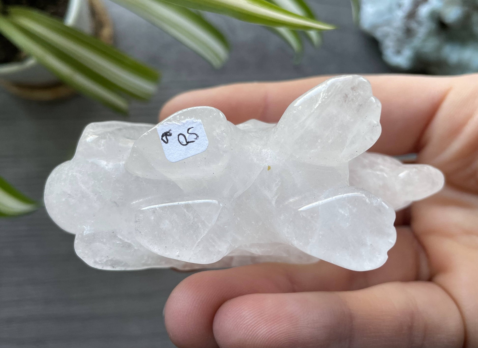 Quartz Dragon (B) Crystal Carving, bottom
