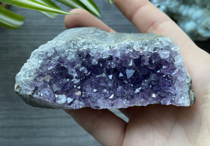 Uruguayan Amethyst Crystal Mini Cut Base - D top 2