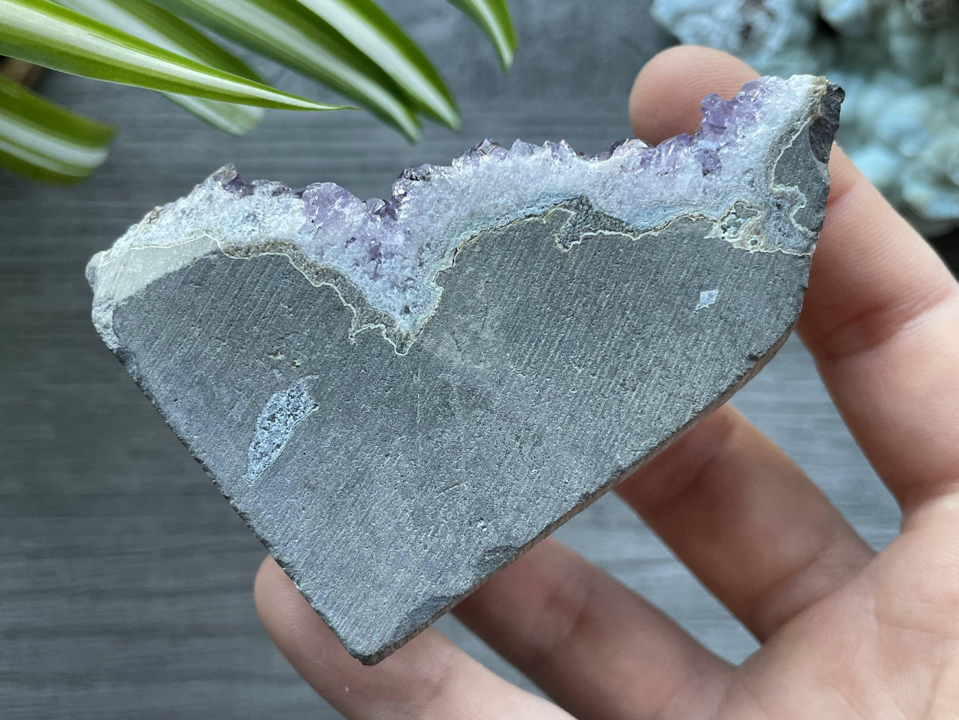 Uruguayan Amethyst Crystal Mini Cut Base - D side 2