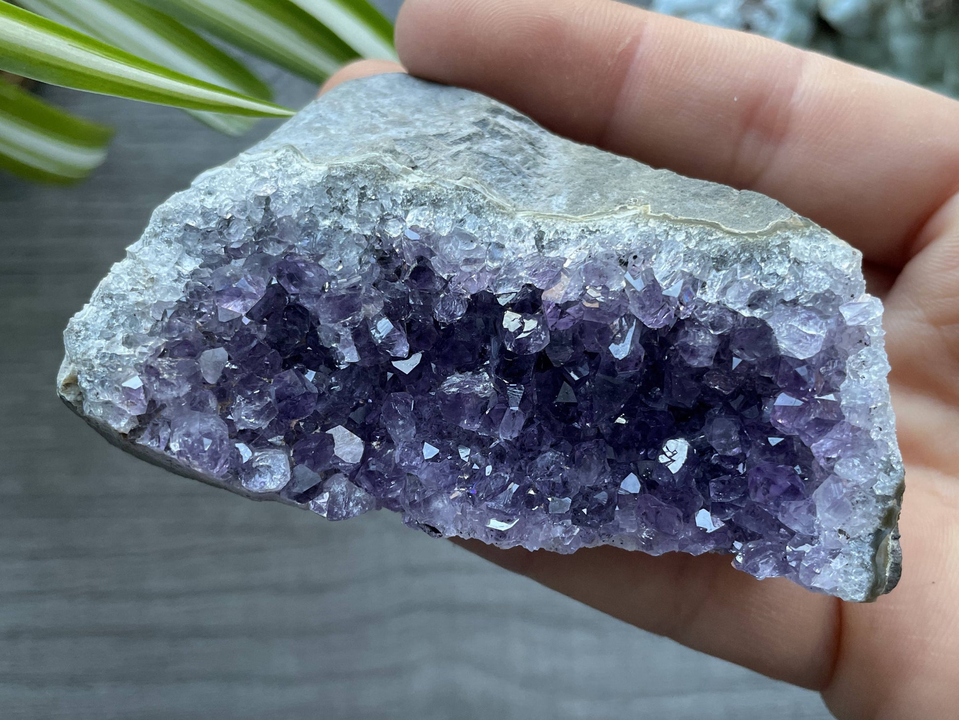 Uruguayan Amethyst Crystal Mini Cut Base - D