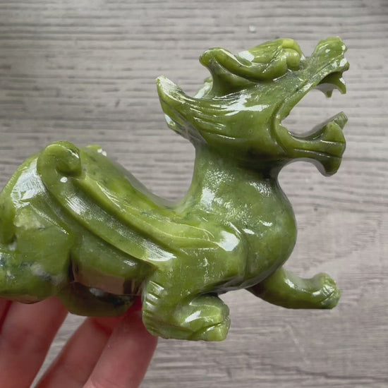 Xiuyan "Jade" Pixiu (B) Crystal Carving video