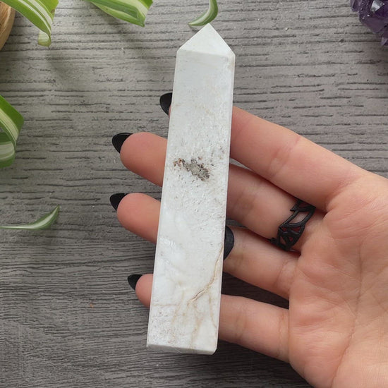 Scolecite Crystal Obelisk (H)  video