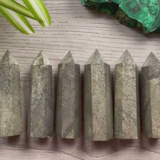 Pyrite & Hematite Point video