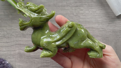 Xiuyan "Jade" Pixiu (C) Crystal Carving video