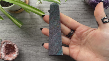 Ruby in Kyanite Crystal Obelisk (B) video